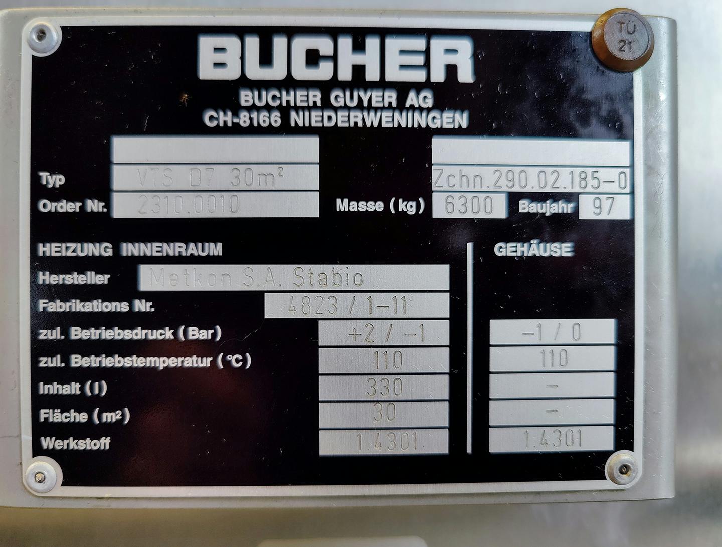 Bucher VTS-D7 - 30m² - Полочная сушилка - image 12