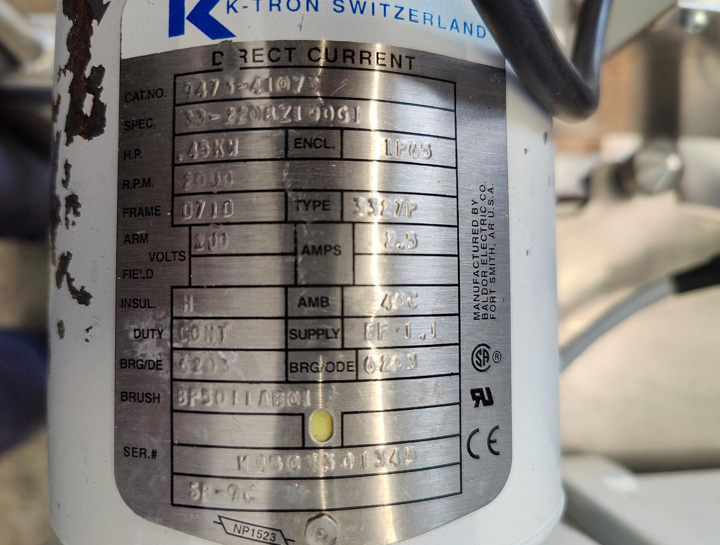 K-tron loss-in-weight feeder - Metering screw - image 11