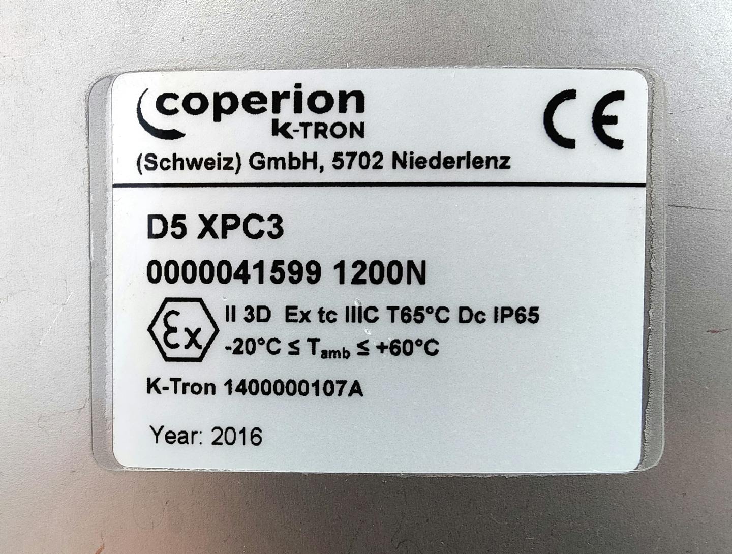 K-tron loss-in-weight feeder - Metering screw - image 13