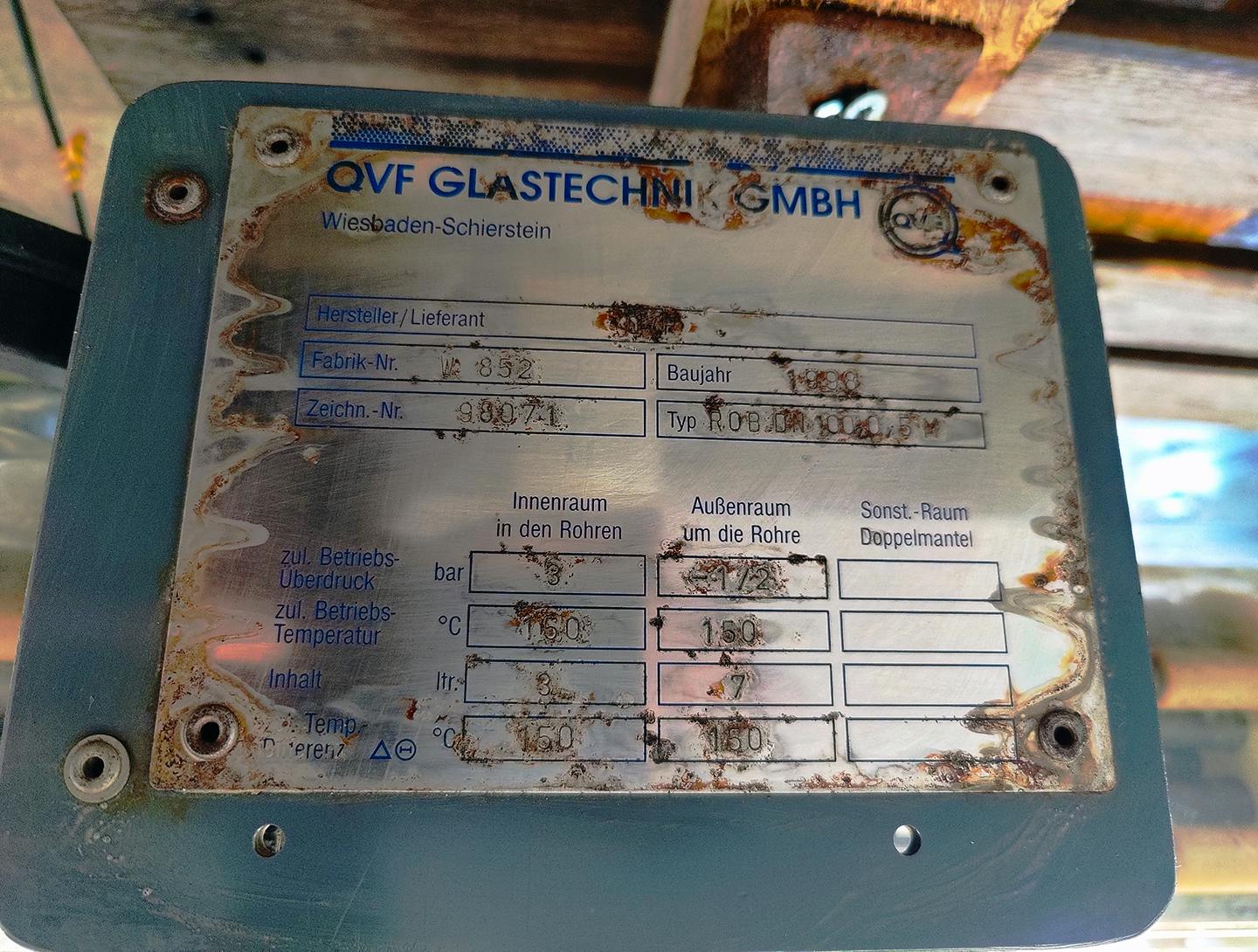 QVF Glasstechnik ROB DN100 SIC 0.5m³ - Shell and tube heat exchanger - image 8