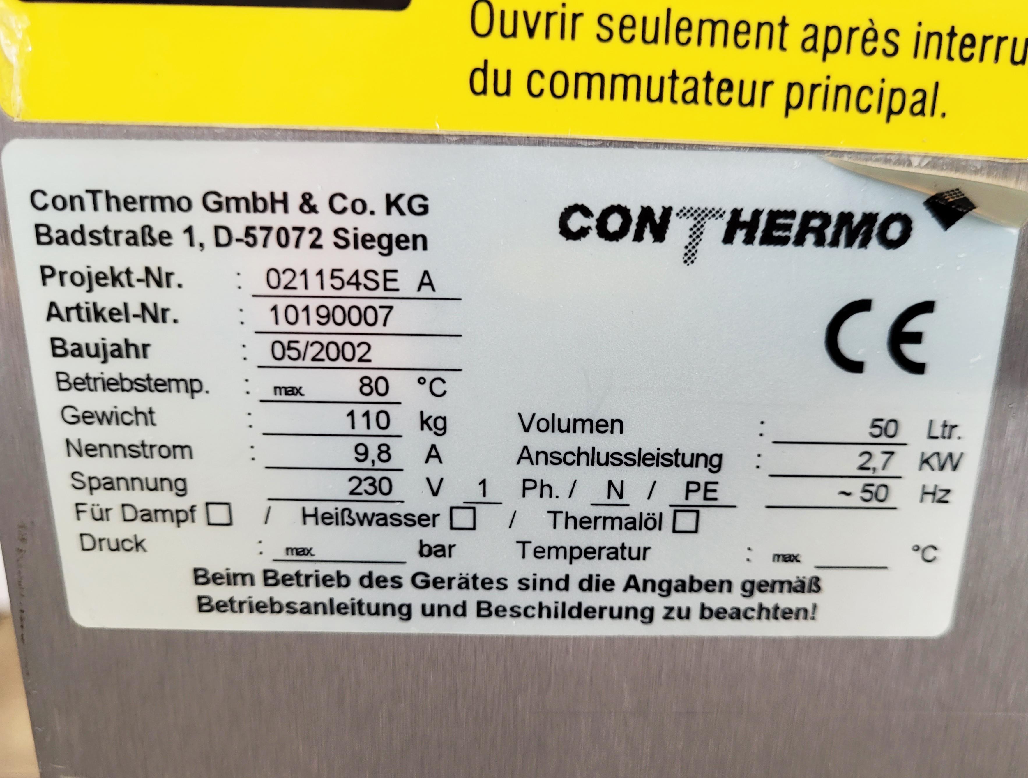 Conthermo SBE 50 - Panela de cozedura - image 7